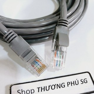 Cáp mạng dài 5m / 10m / 15m / 20m / 25m / 30m (Cable Lan CAT 5E, đầu đúc)