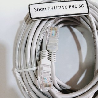 Cáp mạng dài 1.5m / 3m / 5m / 10m (Cable Lan CAT 5E, đầu đúc)
