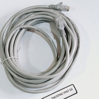 Cáp mạng dài 5m / 10m / 15m / 20m / 25m / 30m (Cable Lan CAT 5E, đầu đúc)