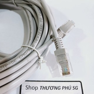 Cáp mạng dài 5m / 10m / 15m / 20m / 25m / 30m (Cable Lan CAT 5E, đầu đúc)