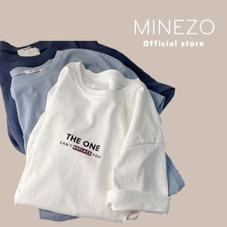 Áo thun 3158 MINEZO chất cotton khô thoáng mát, form rộng tay lỡ THE ONE freesize < 60kg AC09