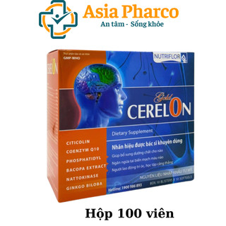 Bổ não CERELON GOLD hoạt huyết dưỡng não, ngăn ngừa tai biến, giảm các triệu chứng tiền đình