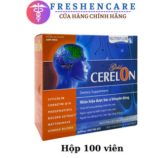 Bổ não CERELON GOLD hoạt huyết dưỡng não, ngăn ngừa tai biến, giảm các triệu chứng tiền đình
