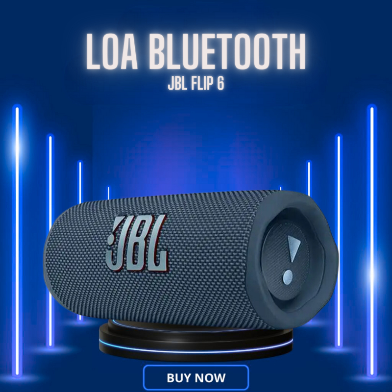 Loa Bluetooth Mini Cầm Tay Flip 6 Loa Kép 20W Có Bass Bluetooth 5.1 Bảo Hành1 đổi 1