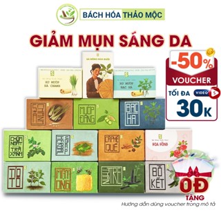 Xà Bông Sinh Dược Giảm Mụn Lưng 100% Thiên Nhiên Xà Phòng Mướp Đắng Nghệ 100gram