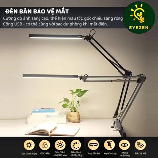 Đèn Kẹp Bàn Học EYEZEN Cánh Tay Dài; Ánh Sáng Led Bảo Vệ Mắt Khi Đọc Sách; Đèn Treo màn hình máy tính 3 Mode Ánh Sáng