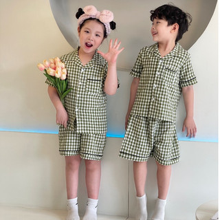 Pyjama Đũi Tơ Hàn Cho Bé Trai Bé Gái Kẻ Sọc Xanh Cổ Bẻ MIRRO Bộ Đồ Ngủ Pyjama Dài Tay Cộc Tay Thấm Hút Mồ Hôi 12kg-50kg