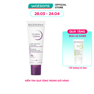 Kem Bioderma Cicabio Làm Lành Phục Hồi Da Kích Ứng Do Tổn Thương 40ml