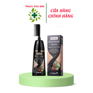 Dầu Gội Phủ Bạc Maxxhair - Nhuộm Đen Tóc Chỉ Sau 1 Lần Gội - Chai 200gr - ThuocViet24h