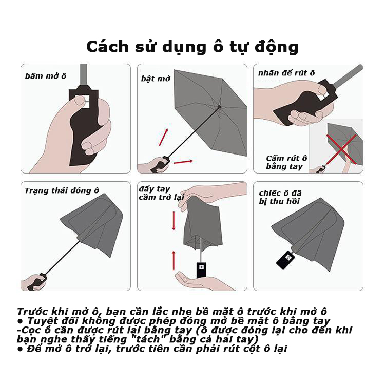 Ô Gấp Gọn Phủ Lớp Chống Tia UV, Dù Che Nắng, Che Mưa Ngoài Trời Đầm Tay Cao Cấp - KICO | BigBuy360 - bigbuy360.vn