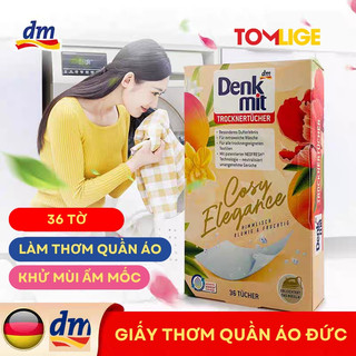 Giấy Thơm Quần Áo Đức Denkmit Cosy Elegance 36 Tờ,Khử Mùi Ẩm Mốc, Đuổi côn trùng, Lưu Hương 2-3 tuần