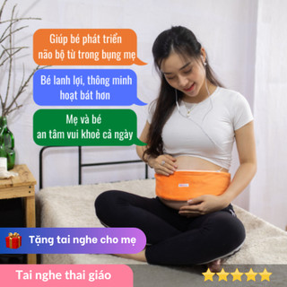 Tai nghe thai giáo cho bà bầu và thai nhi musickid Máy nghe nhạc thai giáo giúp thai nhi thông minh từ bụng mẹ