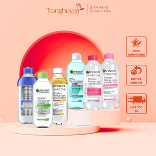 Nước Tẩy Trang Garnier Micellar Cleansing Water Làm Sạch Sâu Dịu Nhẹ Cho Mọi Loại Da 400ml