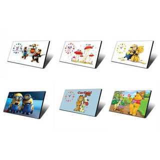 QC-Đồng hồ bàn - Đồng hồ bàn hoạt hình Minion, đồng hồ để bàn kim trôi nhân vật hoạt hình vui nhộn, đồng hồ trẻ em