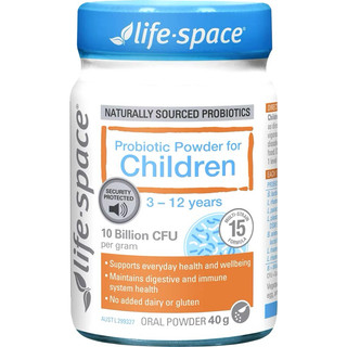Men vi sinh hỗ trợ tiêu hoá dành cho bé từ 3 đến 12 tuổi - life space probiotic powder for children 40g
