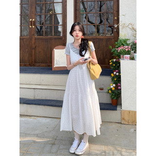 Đầm Xô Trắng Dây Dài (sẵn)