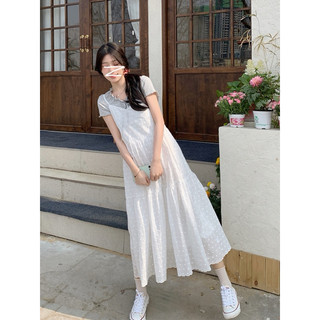 Đầm Xô Trắng Dây Dài (sẵn)