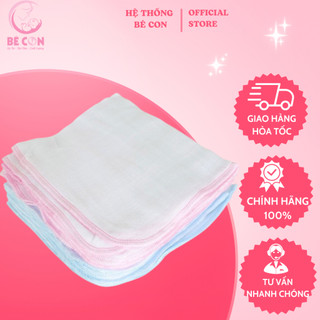 Set 10 khăn sữa Nhật cao cấp siêu mềm mịn 4 lớp