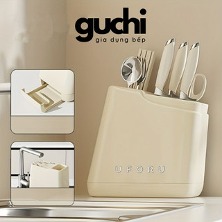 Giá để đồ nhà bếp, giá để dao, giá để đồ, giá để dao nhà bếp gia đình thùng đũa giá đựng đồ tích hợp - Guchi.store