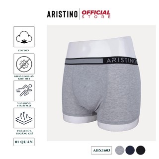 Quần boxer nam ARISTINO sịp đùi nam chất cotton cao cấp mềm mịn ôm body co giãn 4 chiều ôm boby thoáng mát - ABX1603