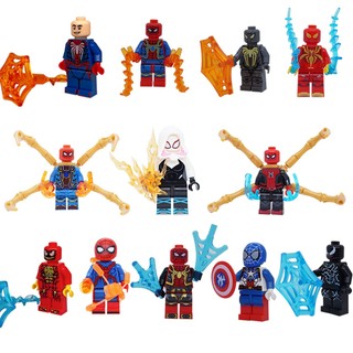 Bộ 12 Mô Hình Minifigure Người Nhện Spiderman