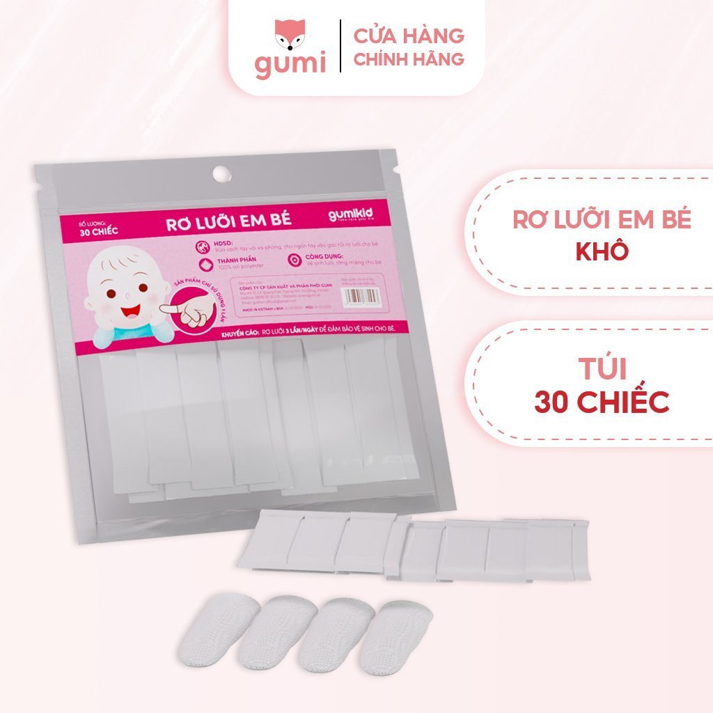 Gói rơ lưỡi khô baby gumi 30 miếng GM40