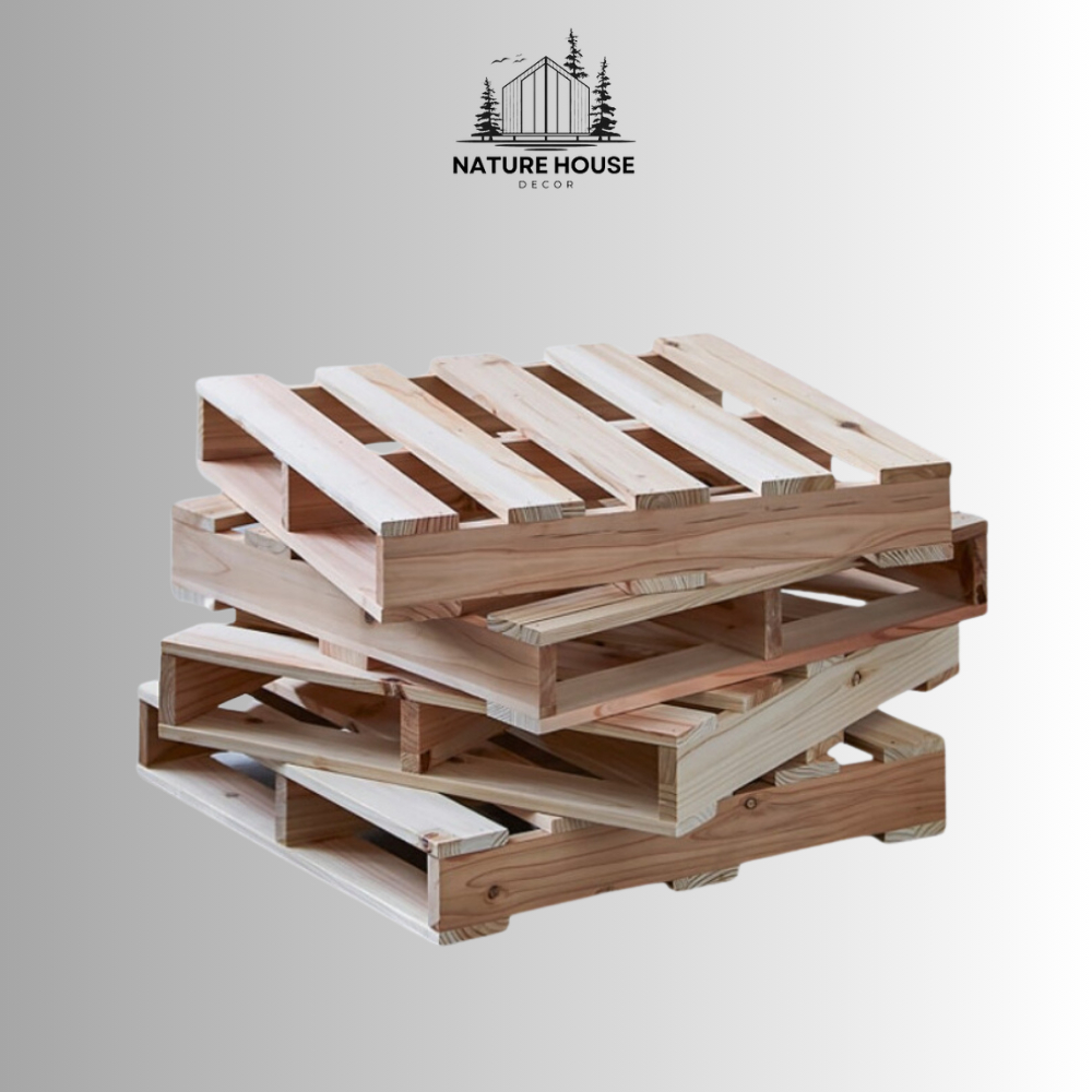 Pallet gỗ giường kê nệm gấp gọn tiện lợi đa dạng công dụng thông mới