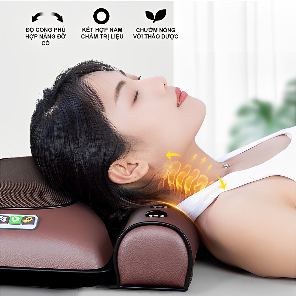 Đệm massage toàn thân KASOMA đa năng cao cấp, con lăn 4D