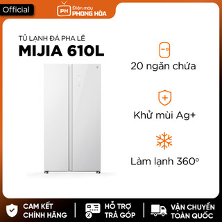 Tủ lạnh 2 cánh đá pha lê cao cấp Xiaomi Mijia 610L