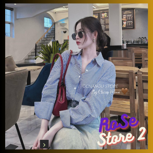 Áo sơ mi kẻ sọc xanh form rộng basic | Sơ mi kẻ | Sơ mi kẻ xanh | Sơ mi hottrend 2024