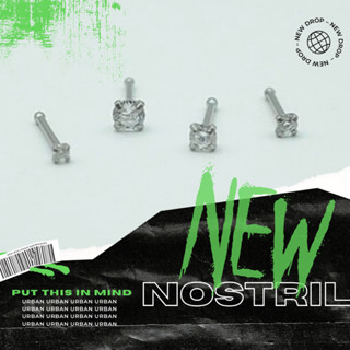 [BÁN THEO CHIẾC] Khuyên Mũi NOSTRIL CHÂN I Thép Y Tế Unisex Màu Bạc Không Gỉ Sét Không Ngứa Không Đen Urban