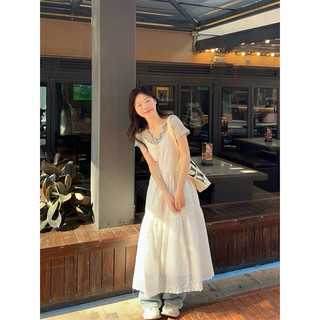 Đầm Xô Trắng Dây Dài (sẵn)