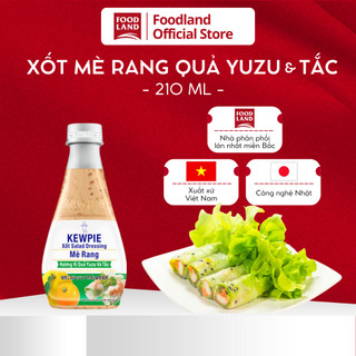 Nước Sốt Mè Rang Yuzu & Tắc Kewpie 210ML - vị chua của tắc Nhật Bản, xốt mè rang Nhật Bản, trộn rau - Foodland
