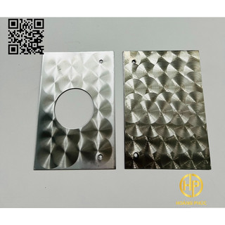 2 cái - Mặt nạ khóa tròn thẩm mỹ che lỗ cho cửa sắt