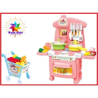 Bộ đồ chơi hộp bếp di động kèm xe đẩy - Kitchen Dream