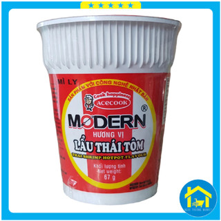  Combo 6 ly - Mì ly Modern lẩu Thái tôm 67g 