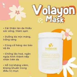 Mặt nạ tảo xoắn dạng bột Volayon ủ trắng cao cấp 100gr-500gr