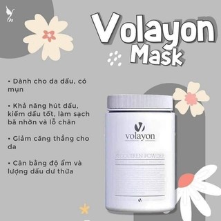 Mặt nạ tảo xoắn dạng bột Volayon ủ trắng cao cấp 100gr-500gr