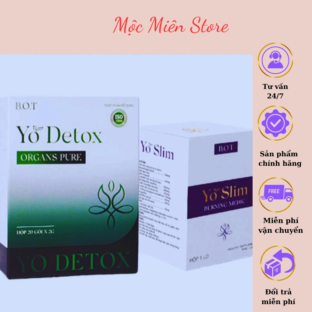 Giảm cân YO SLIM,YO DETOX { TẶNG KÈM 15 NGÀY SIẾT EO Bohee fit} -Chính hãng giảm cân an toàn 2-3 kg sau 15 ngày sử dụng