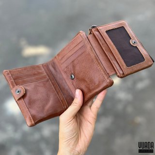 [DA BÒ THẬT 100%] VÍ DA GẤP 3 THIẾT KẾ ĐỘC ĐÁO VD101