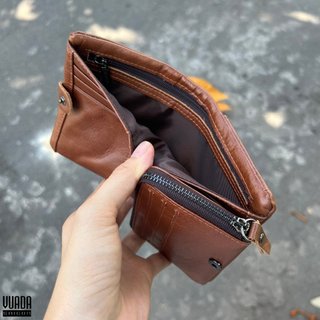 [DA BÒ THẬT 100%] VÍ DA GẤP 3 THIẾT KẾ ĐỘC ĐÁO VD101