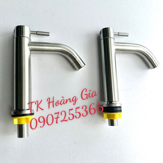 Vòi lavabo lạnh inox 304 Astosi , Vòi rửa mặt lạnh , Vòi rửa mặt 1 đường nước inox 304