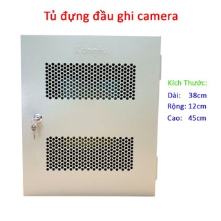 Tủ đựng đầu ghi camera,Tủ rack đựng đầu ghi hình camera 45x38x12 có lớp sơn tĩnh điện chống rỉ.