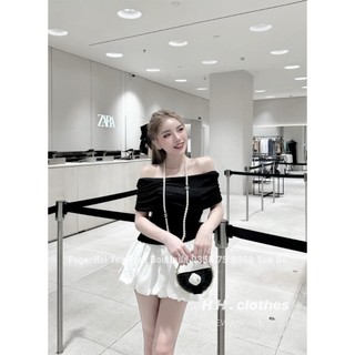 🌺 🌺 🌺 set áo thun trễ vai mix chân váy phồng 🌺 🌺 🌺 áo thun mỏng xinh + chân váy phồng dễ thương