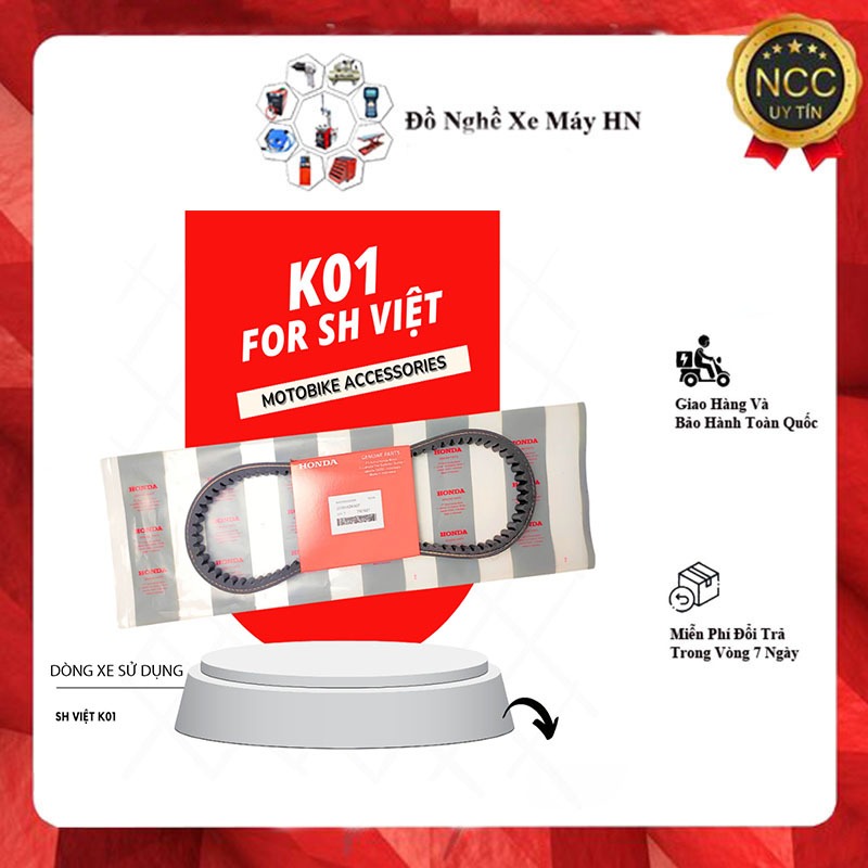 Dây Curoa Xe Máy SH Việt K01 Phụ Tùng Xe Máy Indo Dây Curoa Truyền Động Bando