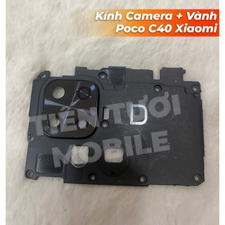 Kính camera Poco C40,kính + vành