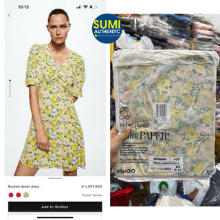 Đầm hoa Mango Auth giá sale