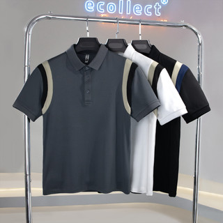 Áo Polo Nam Phối Vai ECOLLECT Chất Vải Co Giãn 4 Chiều, Thoáng Khí & Kiểu Dáng Thời Trang Mùa Hè 2024 - Mã CD22