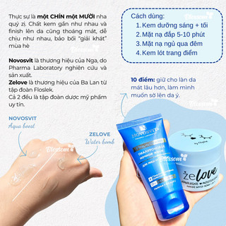 Gel và serum dưỡng ẩm cấp nước Novosvit