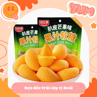 Kẹo dẻo lột vỏ trái cây vị xoài siêu hot gói 85g đồ ăn vặt ngon rẻ